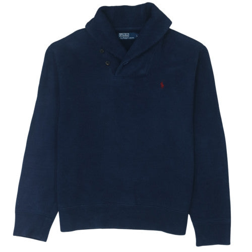 Polo Ralph Lauren Men's Blue Henley Sweatshirt Size L