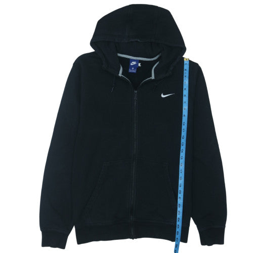 Nike Men's Black XL Full Zip Hoodie with Logo