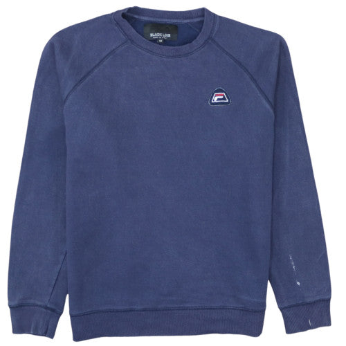 FILA Black Line Men's Blue Crew Neck Logo Sweatshirt M