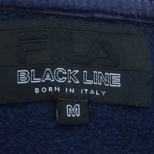 FILA Black Line Men's Blue Crew Neck Logo Sweatshirt M