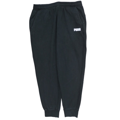 Puma Men’s Black XL Jogger Sweatpants Fleece Tapered Fit
