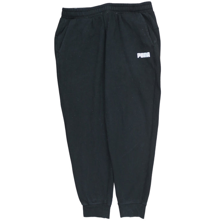 Puma Men’s Black XL Jogger Sweatpants Fleece Tapered Fit