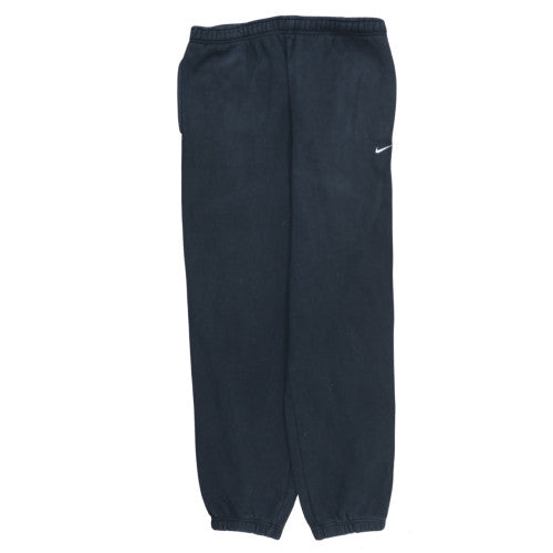 Nike Men's Black Jogger Sweatpants Size L 34in Elastic Waist Fleece