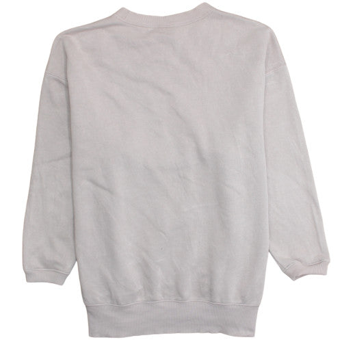 Nike Womens Beige Crew Neck Pullover Sweatshirt Size M