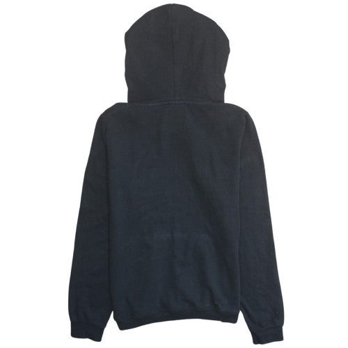 Nike Women Black Pullover Hoodie Size L Cotton Blend Kangaroo Pocket