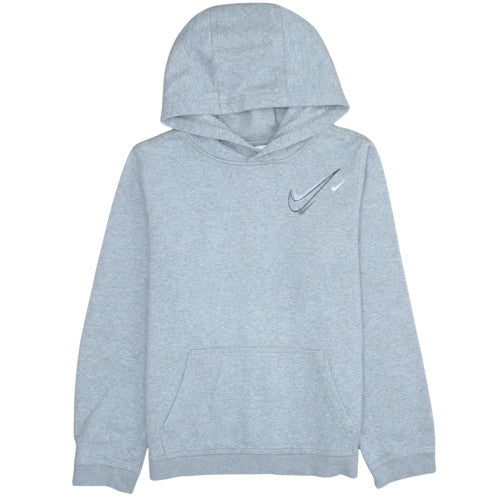 Nike Boys Grey XL Pullover Hoodie Fleece Lined Casual Sweatshirt