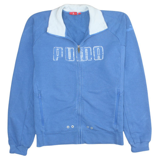 Puma Men’s Blue Full Zip Sweatshirt Size L Sports Fleece