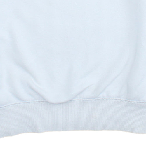 Champion Men’s White Pullover Sweatshirt M Logo Crew Neck