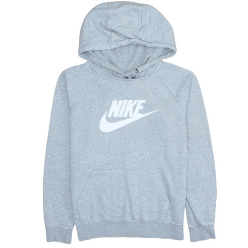 Nike Men's Grey Pullover Hoodie M Regular Fit Graphic Sportswear