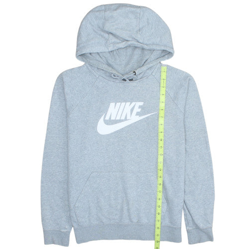 Nike Men's Grey Pullover Hoodie M Regular Fit Graphic Sportswear