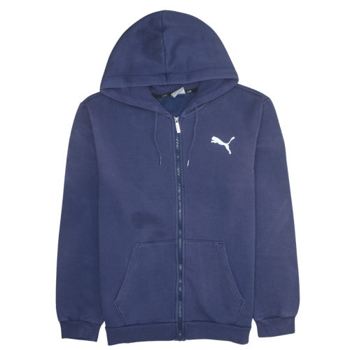 Puma Men's Blue Full Zip Hoodie M Classic Sportswear