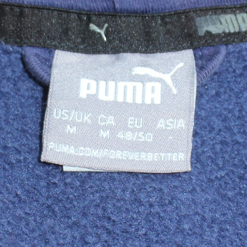 Puma Men's Blue Full Zip Hoodie M Classic Sportswear