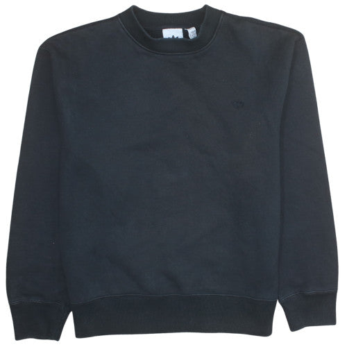 adidas Men's Black Crew Neck Sweatshirt M Regular Fit Cotton Blend