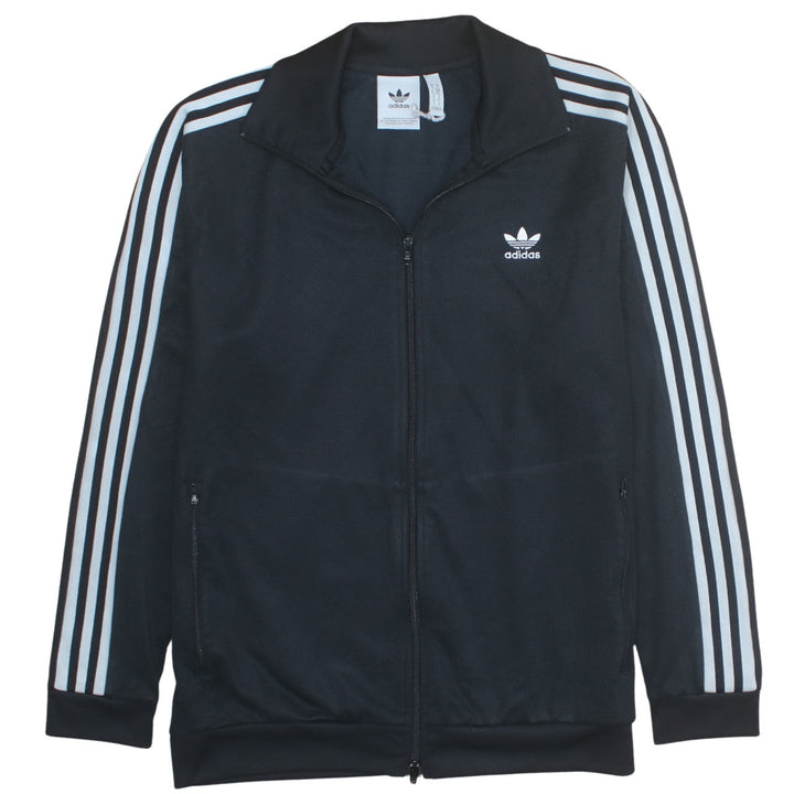 Adidas Men’s Black Full Zip Track Sweatshirt Small Retro Sports Jacket