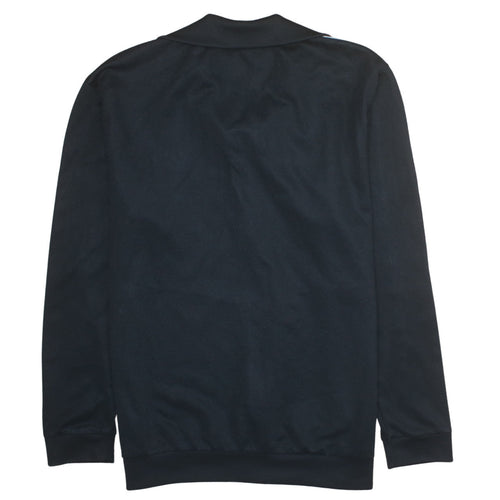Adidas Men’s Black Full Zip Track Sweatshirt Small Retro Sports Jacket