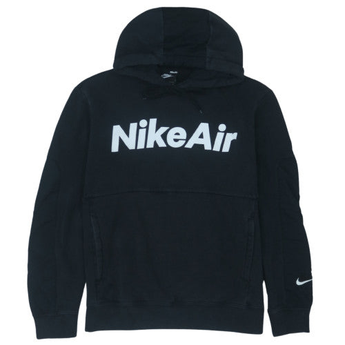 Nike Air Black Men's Pullover Hoodie M Logo Fleece Sportswear