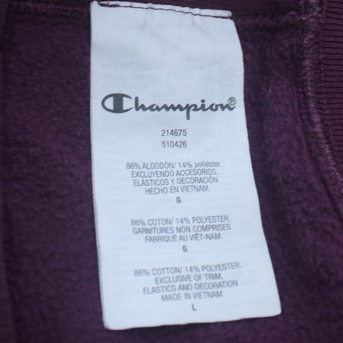 Champion Men's Purple Reverse Weave Pullover Hoodie Size L