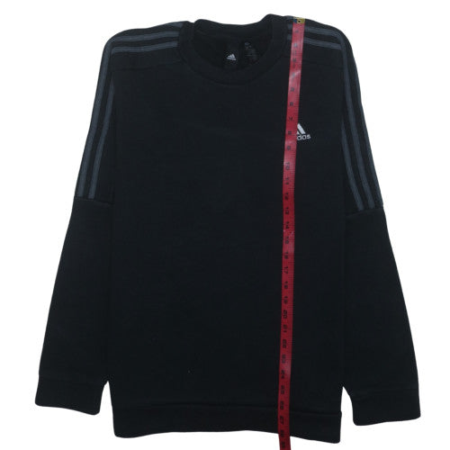 Adidas Men's Black Pullover Crew Neck Sweatshirt Size M