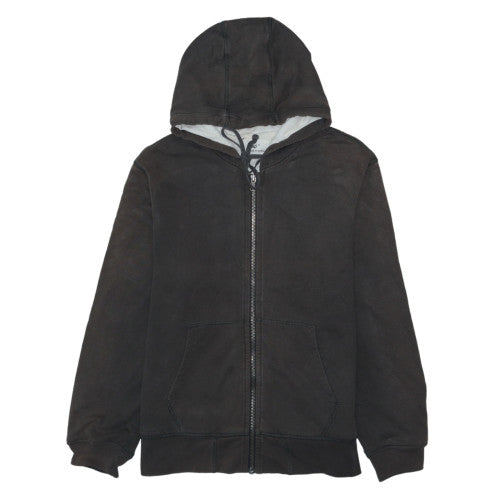Gap Men's Black Full Zip Hoodie Medium Cotton Knit Jacket