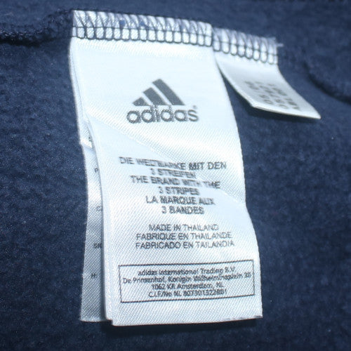 Adidas Teens Blue Pullover Hoodie Long Sleeve Sports Fleece 14