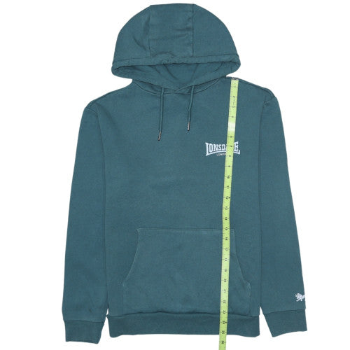 Lonsdale Men's Green Pullover Hoodie Medium Regular Fit