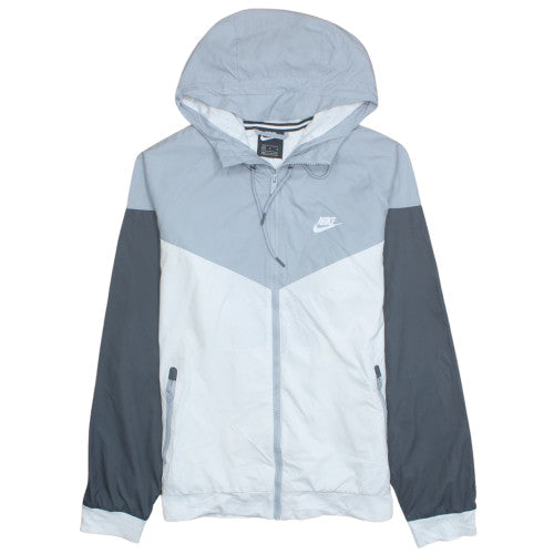 Nike Men's Grey M Windrunner Hooded Windbreaker Jacket