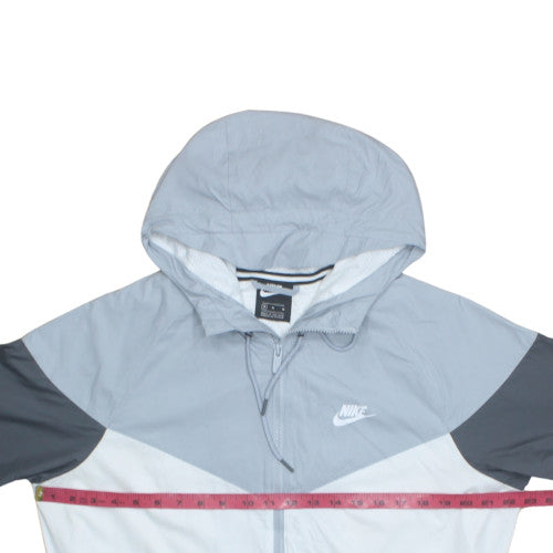 Nike Men's Grey M Windrunner Hooded Windbreaker Jacket