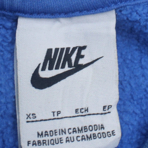 Nike Men's Blue XS Pullover Crew Neck Fleece Sweatshirt