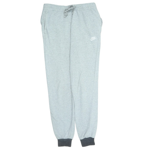 Nike Men Grey Regular Fit Joggers Sweatpants M Adjustable Drawstring Logo
