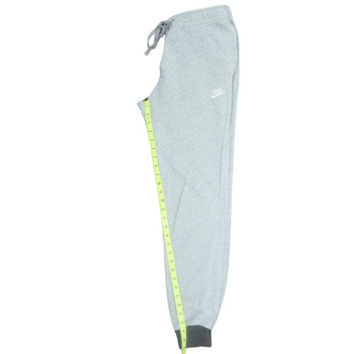 Nike Men Grey Regular Fit Joggers Sweatpants M Adjustable Drawstring Logo