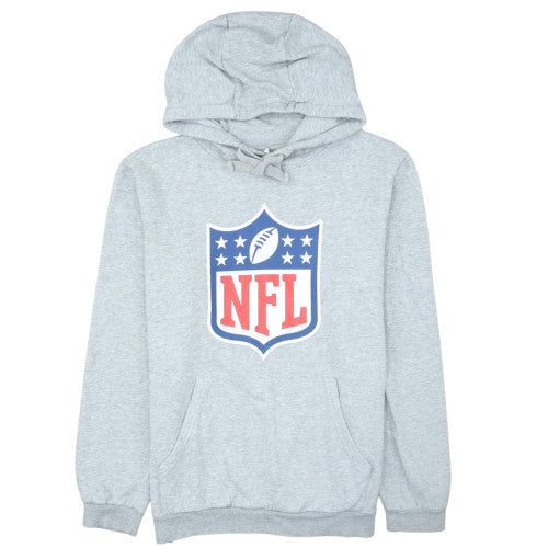 NFL Mens Grey Hoodie M Pullover Cotton Blend Logo Print