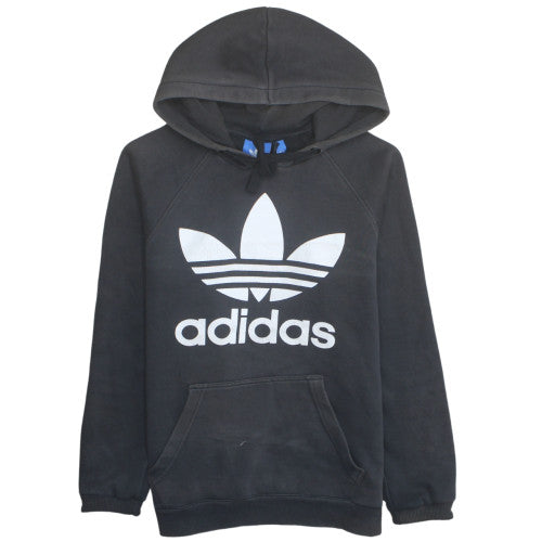 adidas Mens Black Pullover Hoodie S Regular Fit Classic Trefoil Logo