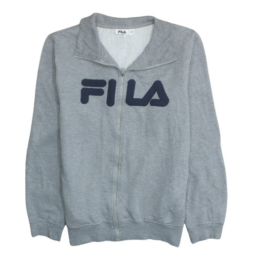 Fila Men's Grey Full Zip Sweatshirt M Logo Classic Style
