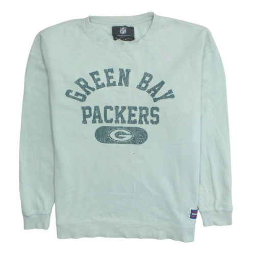 NFL Mens Green Bay Packers Green Sweatshirt L Crew Neck Pullover