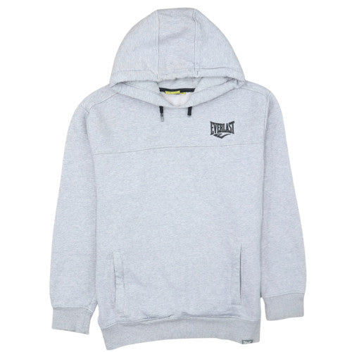 Everlast Men’s Grey Pullover Hoodie M Fleece Logo Sportswear