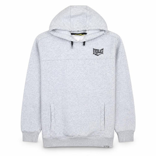 Everlast Men’s Grey Pullover Hoodie M Fleece Logo Sportswear