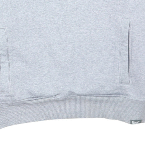 Everlast Men’s Grey Pullover Hoodie M Fleece Logo Sportswear