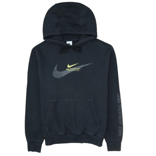 Nike Men’s Black Pullover Hoodie M Logo Athletic Dept Fleece Sweatshirt