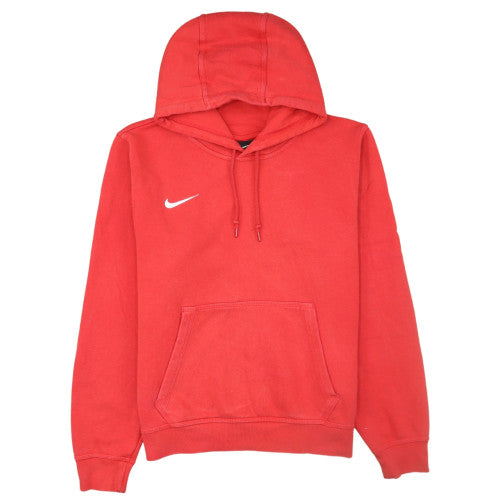 Nike Womens Red Pullover Hoodie Medium Cotton Blend Casual