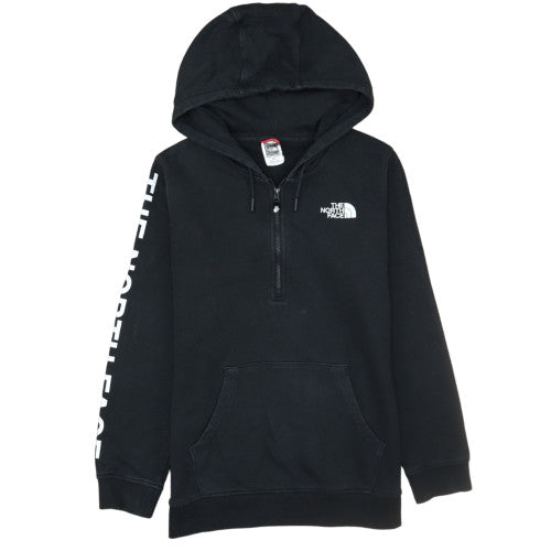 The North Face Women's Black Medium 1/4 Zip Hooded Sweatshirt
