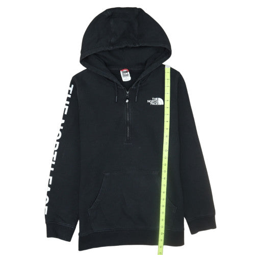 The North Face Women's Black Medium 1/4 Zip Hooded Sweatshirt