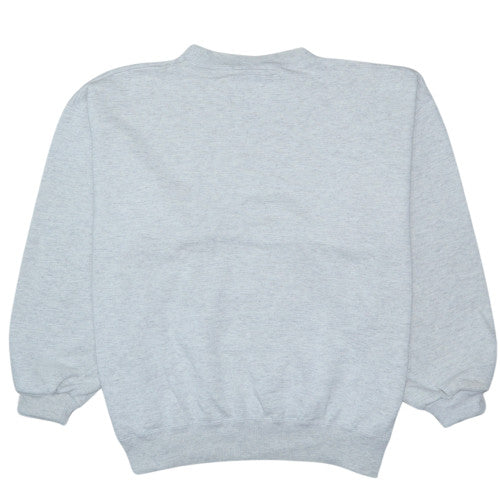 Champion Men's Grey Large Pullover Sweatshirt Logo Crew Neck