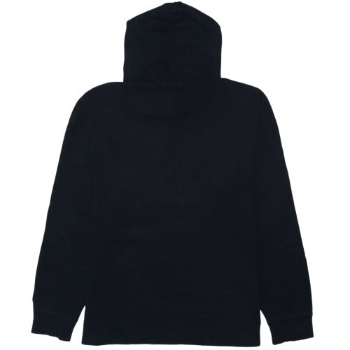 Quiksilver Men’s Black 2XL Pullover Hoodie with Blue Logo