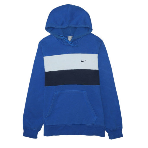 Nike Men's Blue Pullover Hoodie M Sports Fleece Logo