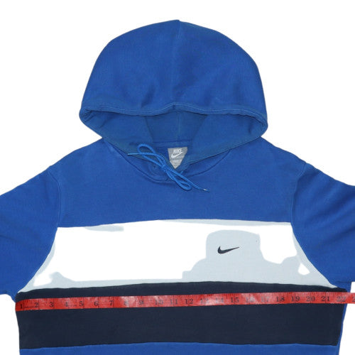 Nike Men's Blue Pullover Hoodie M Sports Fleece Logo