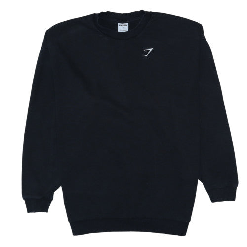 Gymshark Mens Black M Classic Crew Neck Sweatshirt Fleece