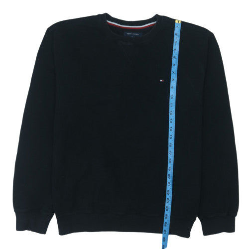 Tommy Hilfiger Men's Black XL Pullover Sweatshirt Crew Neck Logo