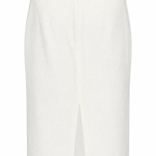 Marks and Spencer Women Ivory Tweed Pencil Skirt Size 14