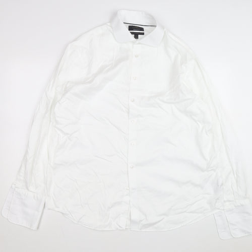 Marks and Spencer Mens White Regular Fit Dress Shirt 17.5in