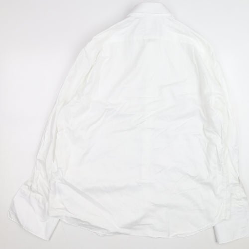 Marks and Spencer Mens White Regular Fit Dress Shirt 17.5in